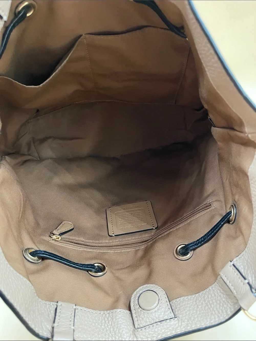 Coach pebbled leather